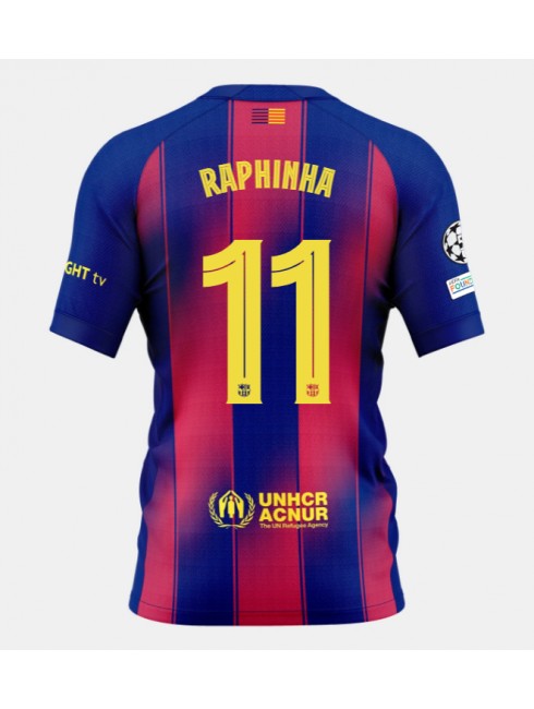 Barcelona Raphinha Belloli #11 Replika Hemmakläder 2025-26 Kortärmad Barcelona Raphinha Belloli #11 Replika Hemmakläder 2025-26 Kortärmad
